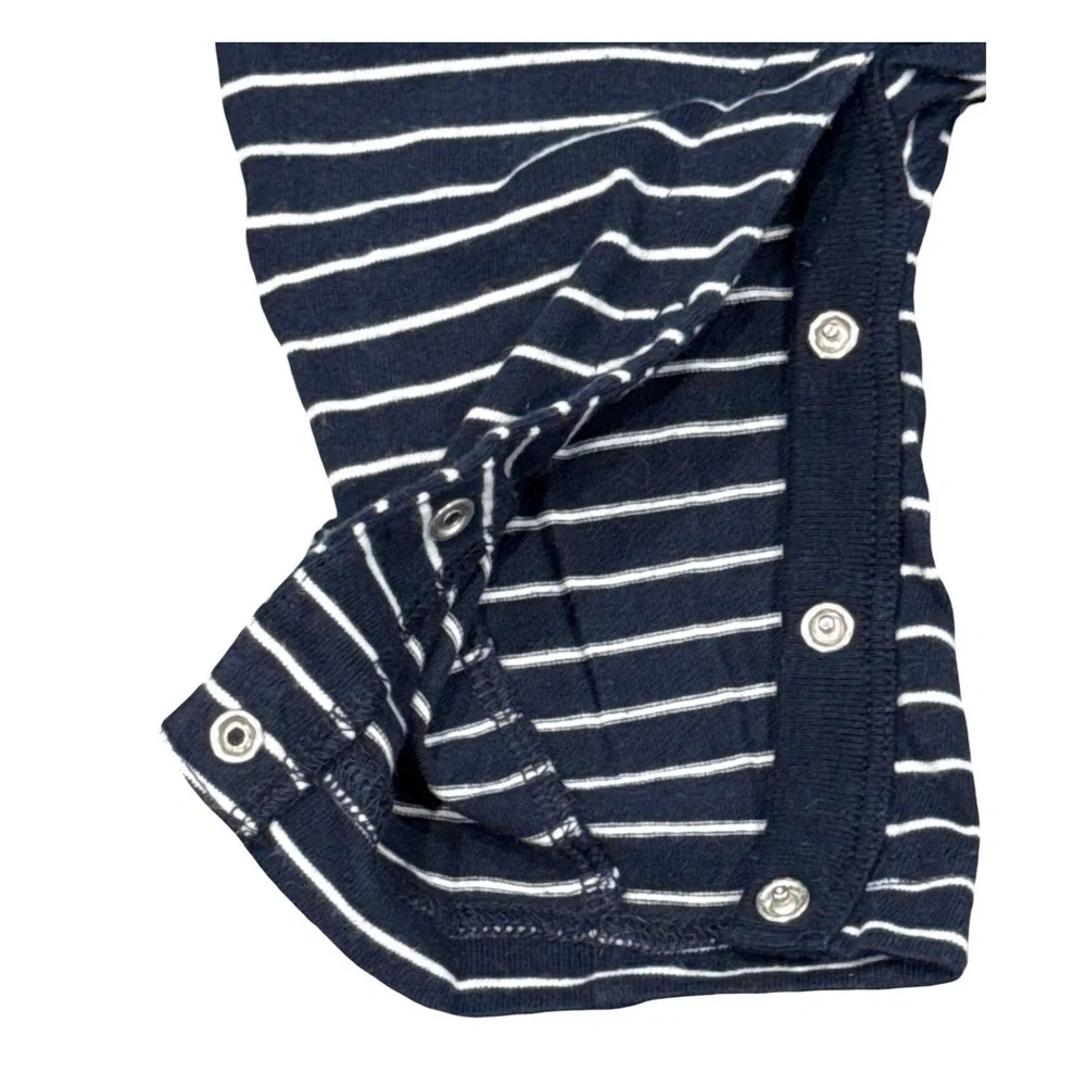 GAP Striped Navy and White Bodysuit Set Of 2